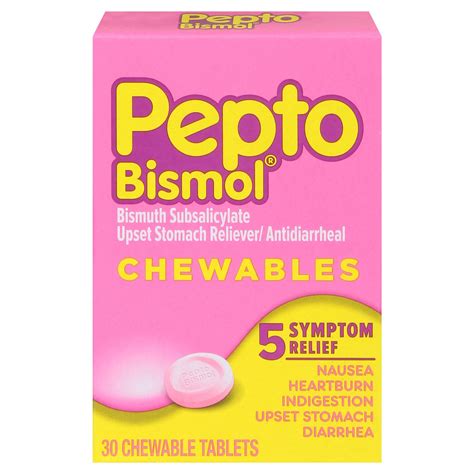 It's Eligible for your FSA/HSA - Pepto Bismol Upset Stomach Reliever/Antidiarrheal, Chewable ...