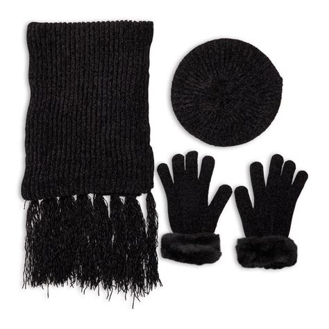 Black Scarf & Glove Set (3093859) | Truworths