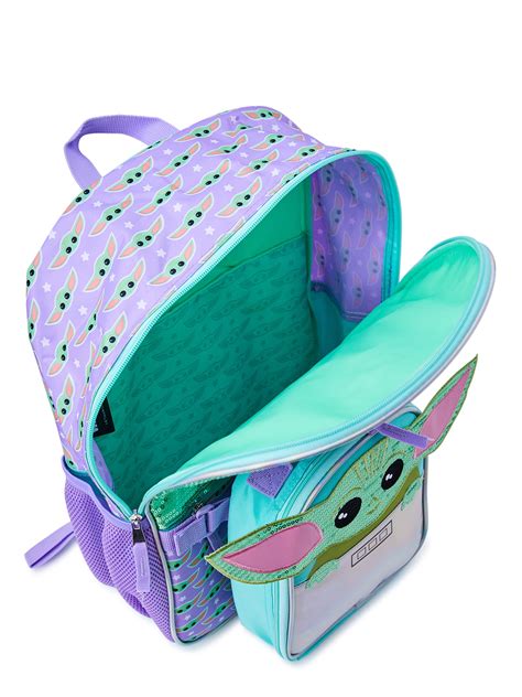 Buy Star Wars Mandalorian Baby Yoda Girls 17 Laptop Backpack 2-Piece ...