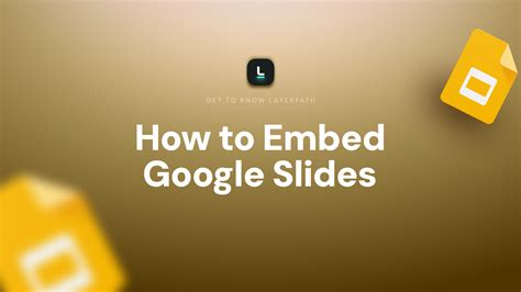 How to Embed Google Slides