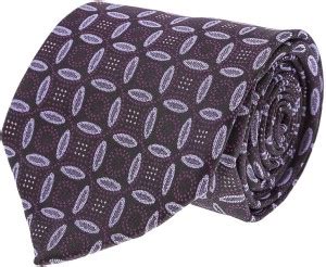 TOSSIDO Geometric Print Men Tie - Buy Purple TOSSIDO Geometric Print ...