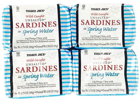 TraderJoe's Trader Joes Wild Caught Unsalted Sardines in Spring India ...