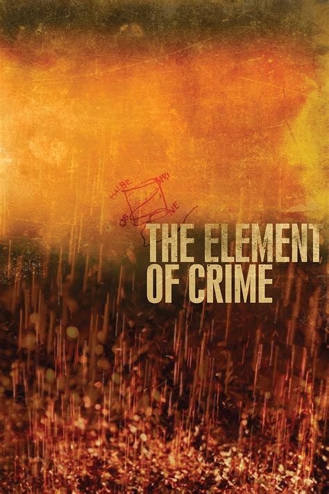 The Element of Crime (1984) | The Poster Database (TPDb)