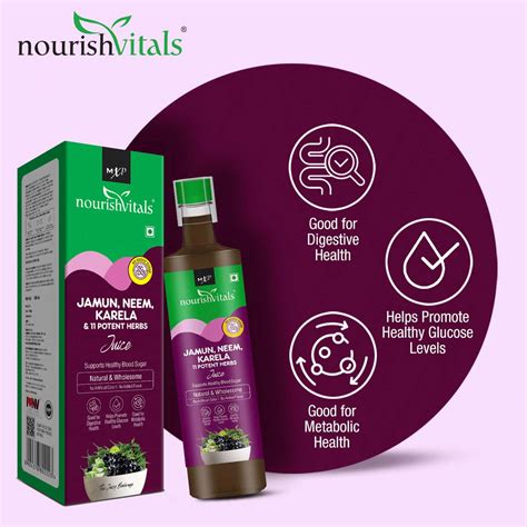 Buy NOURISHVITALS JAMUN NEEM KARELA JUICE + FIT & LEAN JUICE - WITH ...