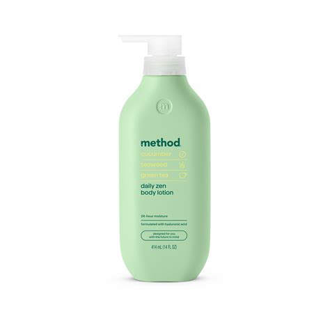 Method Body Lotion, Daily Zen, Cucumber, Seaweed + Green Tea notes, 24 ...