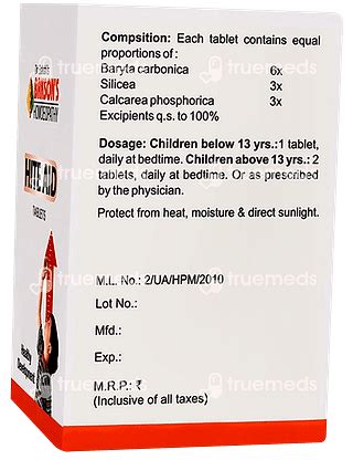 Baksons Hite Aid Tablet 75 - Uses, Side Effects, Dosage, Price | Truemeds