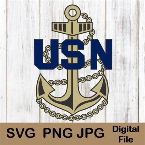 Navy Anchor, US Navy Anchor, USN Anchor, Jpg Png Svg, Digital Files, US ...