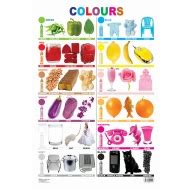 Colours : Children Reference Laminated Educational Chart By Dreamland ...