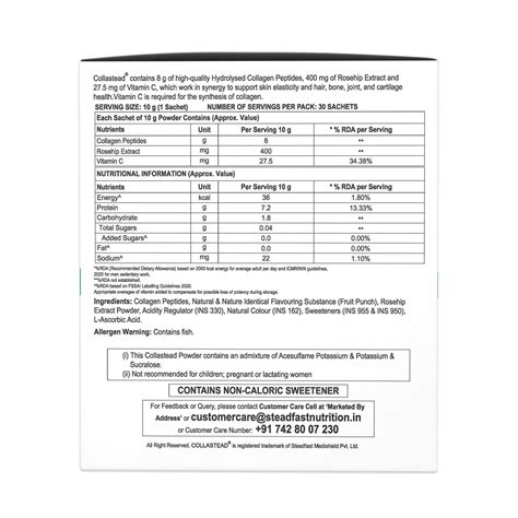 Marine Collagen Supplement Online | Collastead – Steadfast Nutrition