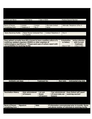 CA CDPH Interfacility Infection Control Transfer Form 2013-2026 - Fill ...