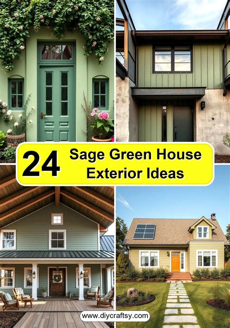 24 Sage Green House Exterior Ideas for Curb Appeal Bliss