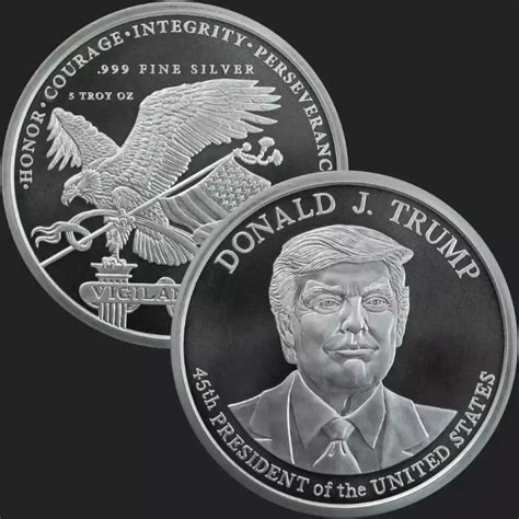 Donald Trump 45th President 5oz Silver Round - IDC COIN & BULLION