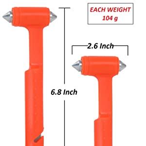 DOCOSS Hard Carbon Steel Emergency Seat Belt Cutter with Window Glass ...