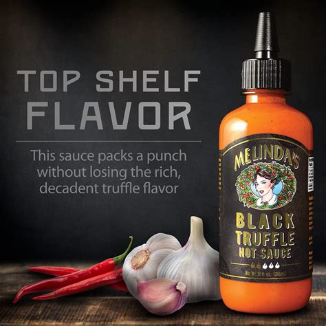 Melindas Black Truffle Hot Sauce - Gourmet Truffle Hot Sauce with ...