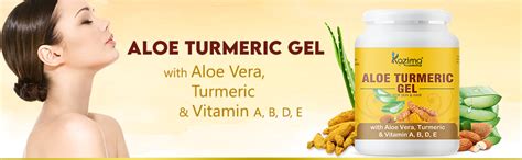 KAZIMA Aloe Turmeric Gel for Face and Body, 500gm | with Multivitamins ...