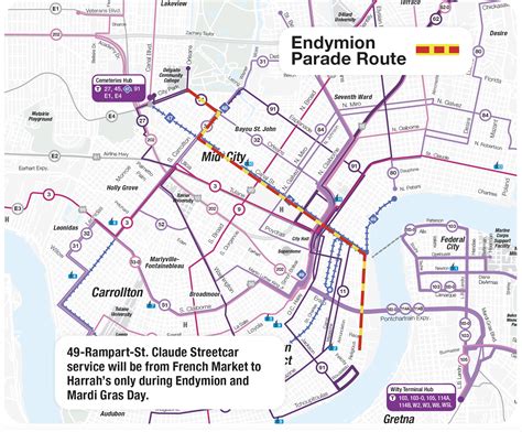 Printable New Orleans Streetcar Map - Printable Free Templates