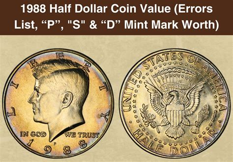 1984 Half Dollar Coin Value (Errors List, "D", "S" & P Mint Mark Worth ...
