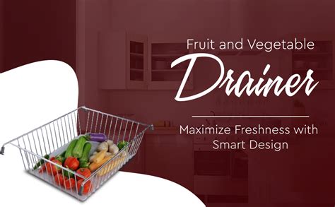 Hettich Stainless Steel Fruit & Vegetable Drainer Basket | Chrome ...