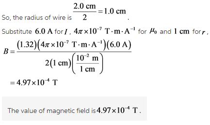 What is the strength of the magnetic field at the center of the loop in ...