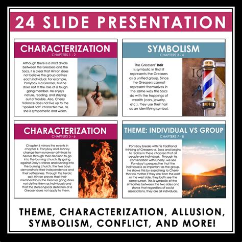 The Outsiders Analysis Notes - Presentation Analyzing Literary Devices ...