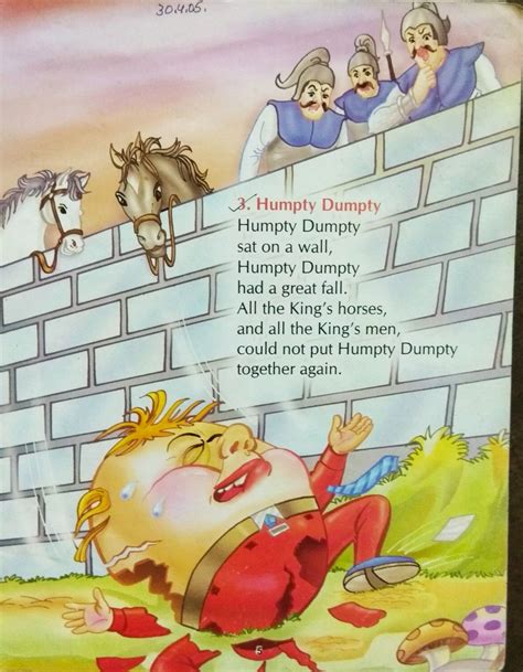 Kids rhymes english,rhymes in english ,english poem humpty_ Dumpty in ...