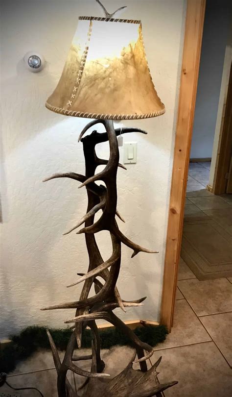 Elk Antler Floor Lamp - Unique Antler Design