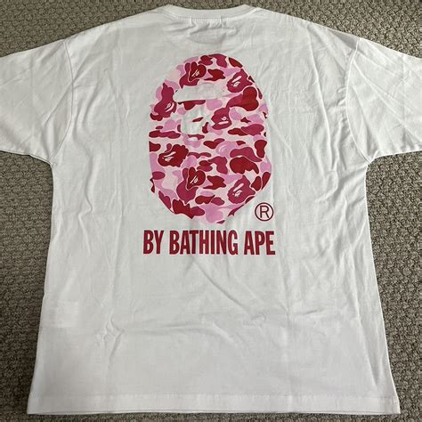 BAPE a bathing ape pink camo tee / t-shirt got... - Depop