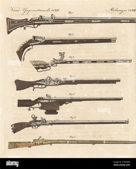 Unusual firearms and rifles. Large heavy matchlock from 1615 1, old ...