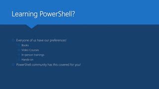 Image result for PowerShell Learning