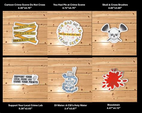 Buy Crime Scene Themed Stickers Crime Scene Decals Sticker Emporium CSI ...