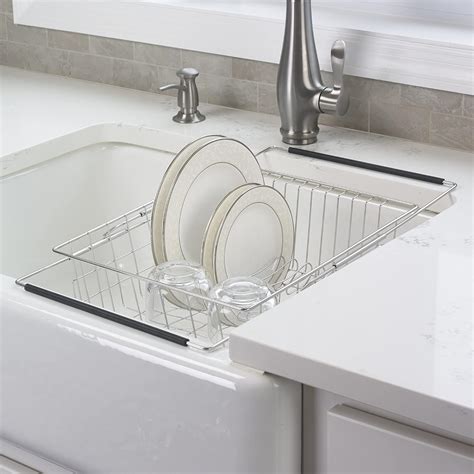 Buy Polder 6216-75RM in-SinkOver-Sink Stainless Steel Dish Rack, 13.75 ...