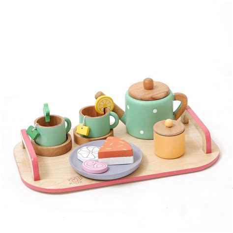 Tea Party Play Set – Wood-O-Kidz