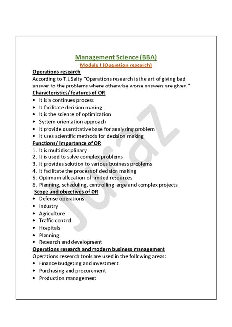Open Management Science- BBA-Notes(Theory only) 3 - Management Science ...