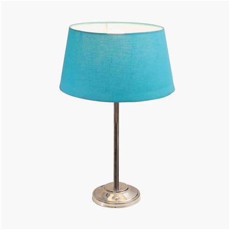 Buy HOMESAKE Blue Metal Contemporary Electric Metal Table Lamp With ...