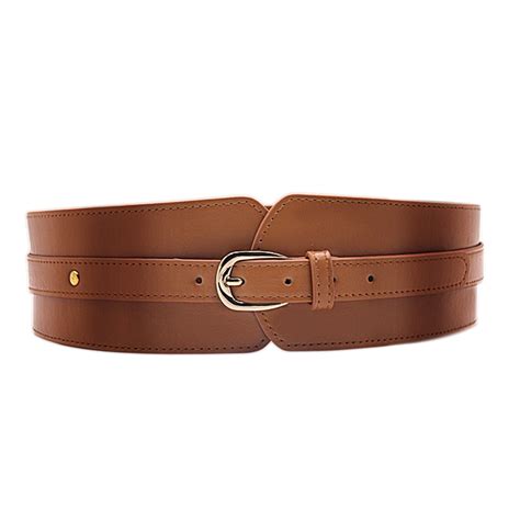 CBGELRT Wide Leather Belt for Women Plus Size Elastic Stretch Waist ...