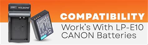 Buy WELBORN Camera Battery Charger for Canon LP-E10 Battery for Canon ...