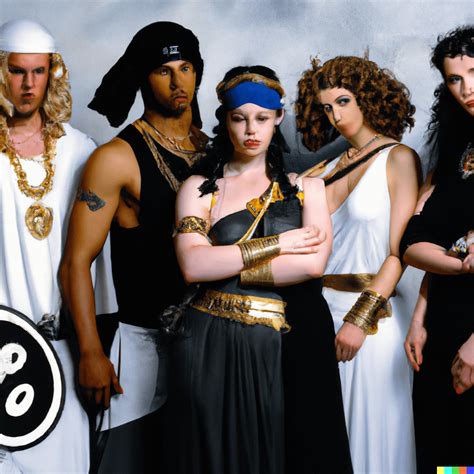 “Zeus, Hera, Hestia, Hades, Demeter, and Poseidon as a 1996 gangsta rap ...