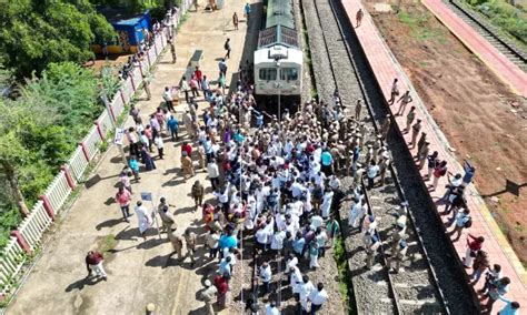 Locals stage rail roko demanding stoppage of trains in Sivaganga; 188 ...