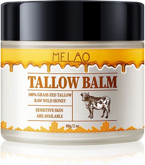 Amazon.com : Pulchra Beef Tallow and Honey Balm for Skin: Premium ...