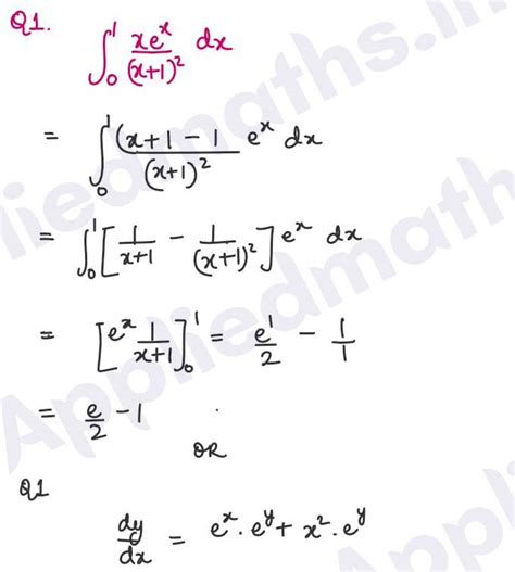 Applied Maths Question Paper 2022 Class 12 CBSE