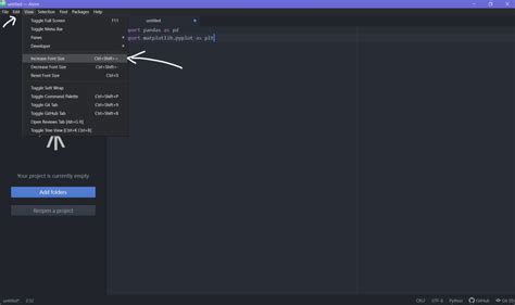 Setting Up Atom for Python 的图像结果