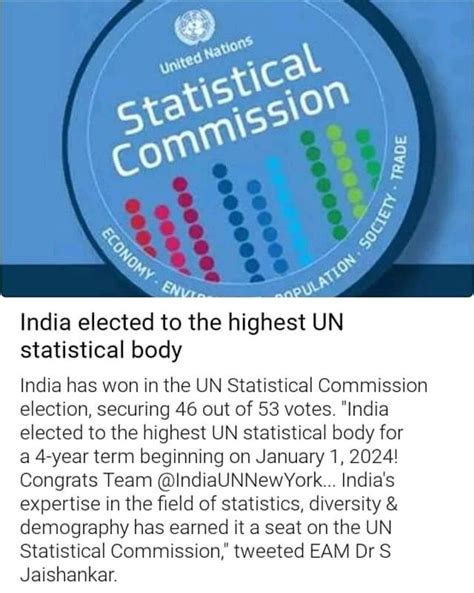 Dr. Supriya Khare on LinkedIn: #statistics #statisticalcommission # ...