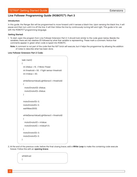 NXT Line Follower Coding LabVIEW 的图像结果