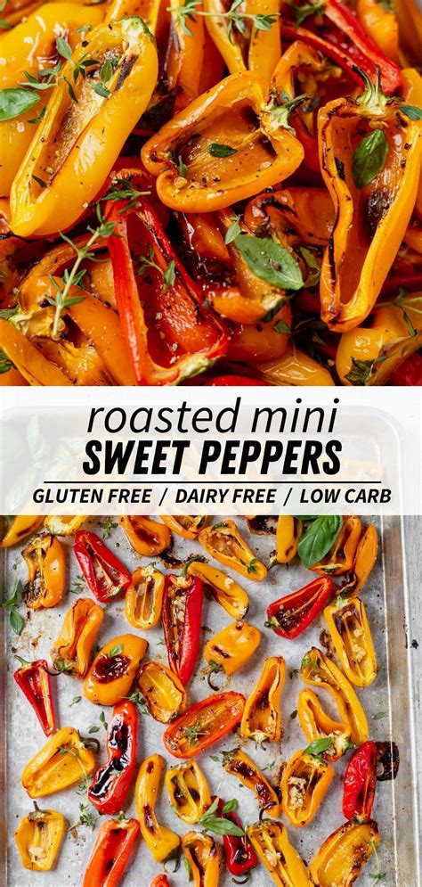 Garlic Roasted Mini Sweet Peppers | Recipe | Stuffed peppers, Stuffed ...