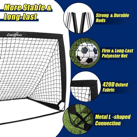 Snapklik.com : LIBERRWAY Soccer Goal 4x 3 Portable Kids Soccer Goals ...