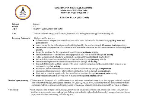 G- 7 new LP Ch- 5 Acids,bases and salts - SOUNDARYA CENTRAL SCHOOL ...