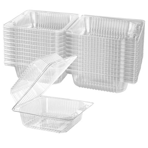 Clear Clamshell Containers Clear Plastic Hinged Take Out Containers