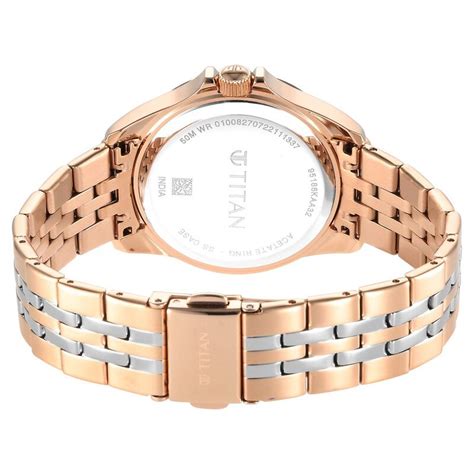 Buy Online Titan Acetate Black Dial Analog with Day and Date Stainless ...