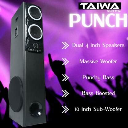 TAIWA PUNCH SINGLE TOWER SPEAKER