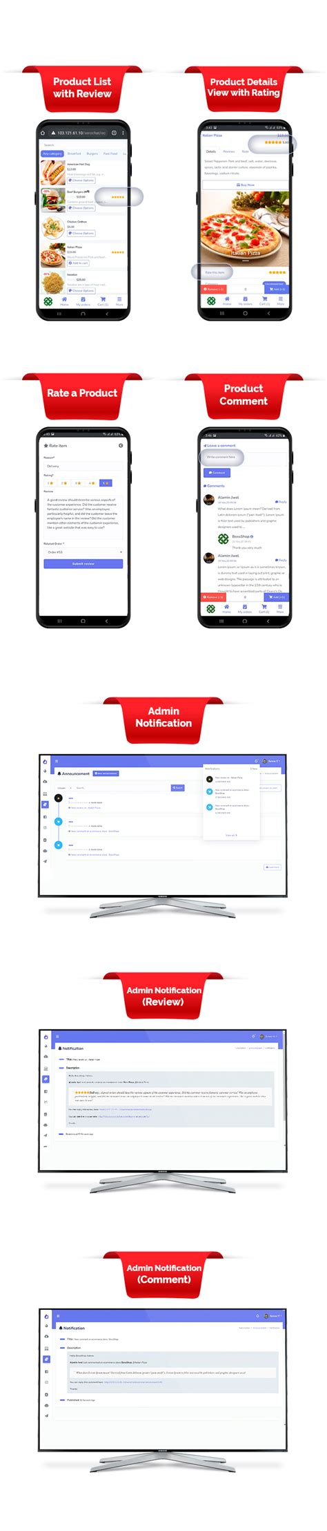 E-Commerce Comment Section 的图像结果